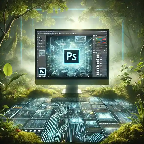 Big Forest Digital Photoshop Services in a Digital Forest Atmosphere