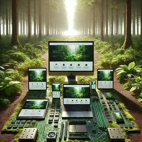 Big Forest Digital web design in an atmospheric digital forest